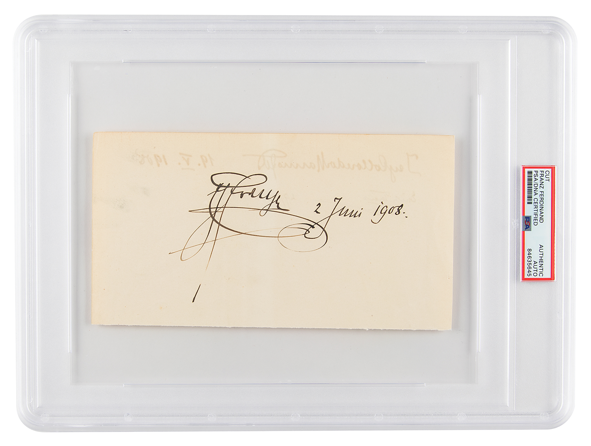 Franz Ferdinand Signature | RR Auction