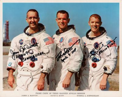 Lot #353 Apollo 9 Signed Photograph - Image 1