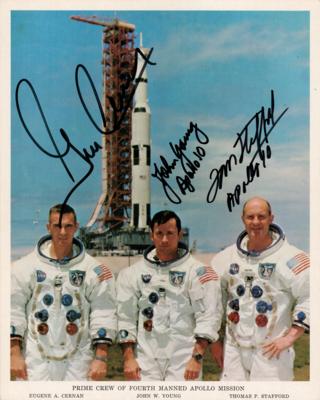 Lot #324 Apollo 10 Signed Photograph
