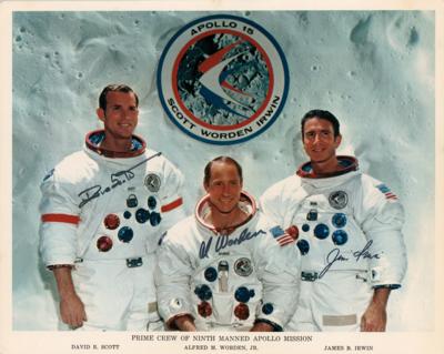 Lot #339 Apollo 15 Signed Photograph