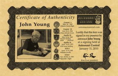 Lot #396 John Young Signed Photograph - Image 2