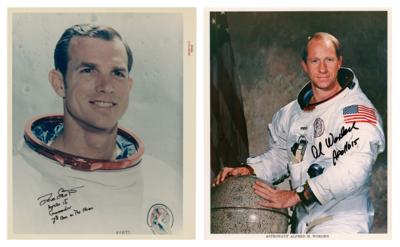 Lot #340 Apollo 15: Dave Scott and Al Worden (2) Signed Photographs - Image 1