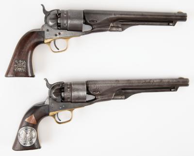 Lot #286 Pair of Embellished Civil War Colt Model 1860 Army Revolvers - Image 2