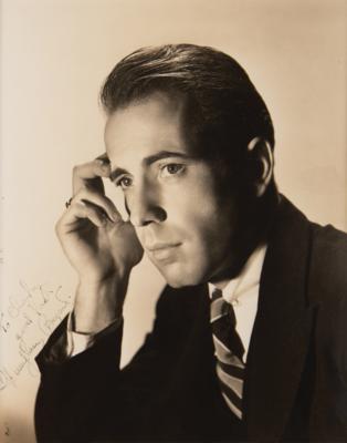 Lot #555 Humphrey Bogart Early Signed Portrait