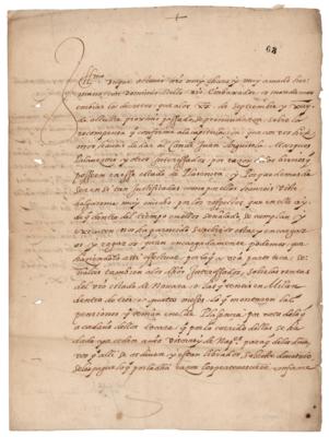 Lot #249 King Philip II of Spain Letter Signed - Image 1