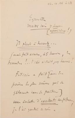 Lot #512 Jules Massenet (4) : Autograph Letters Signed (3) + Autograph Letter (1) - Image 5