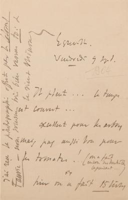 Lot #512 Jules Massenet (4) : Autograph Letters Signed (3) + Autograph Letter (1) - Image 8