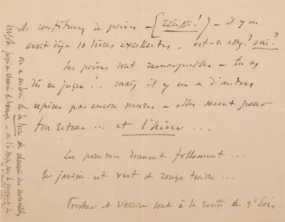 Lot #512 Jules Massenet (4) : Autograph Letters Signed (3) + Autograph Letter (1) - Image 9