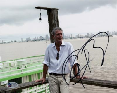 Lot #584 Anthony Bourdain Signed Photograph - Image 1