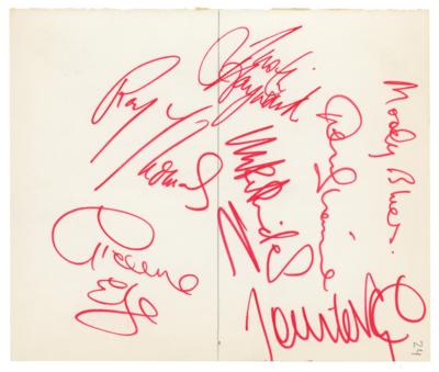 Lot #540 Moody Blues Signatures - Image 1