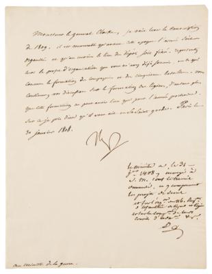 Lot #281 Napoleon Letter Signed on Conscription