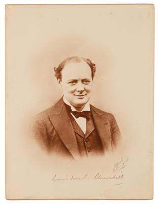 Lot #159 Winston Churchill Signed Photograph (c. 1915) - Image 1