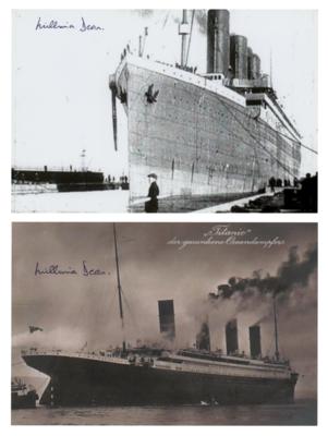 Lot #269 Titanic: Millvina Dean (2) Signed