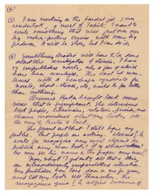 Lot #457 Zane Grey Lengthy Autograph Letter Signed to His Son, Romer - Image 5