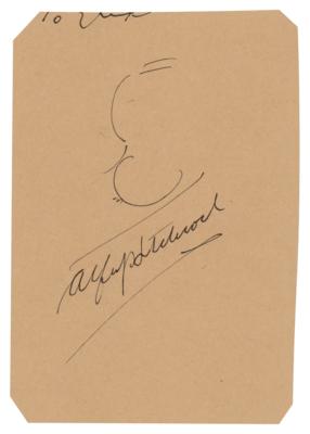 Lot #604 Alfred Hitchcock Original Sketch - Image 1