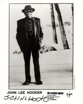 Lot #517 John Lee Hooker Signed Photograph - Image 1