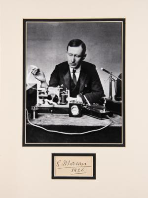 Lot #252 Guglielmo Marconi Signature