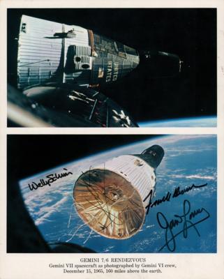 Lot #367 Gemini 6 and 7 Signed Photograph - Image 1