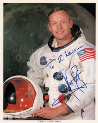 Lot #357 Neil Armstrong Signed Photograph - Image 1