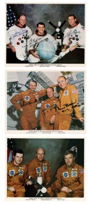 Lot #389 Skylab Prime Crews (3) Signed Photographs - Image 1