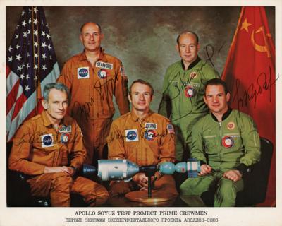 Lot #356 Apollo-Soyuz Signed Photograph - Image 1