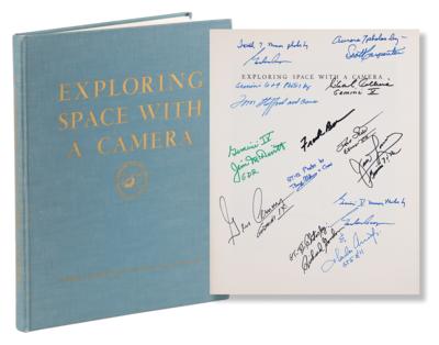 Lot #358 Astronauts Multi-Signed (12) Book -