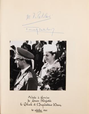 Lot #194 Notables: Niels Bohr, John Cockroft, Haile Selassie, Muammar Gaddafi, Chen Yi, Eleanor Roosevelt, and Others Signed Guest Book - Image 9