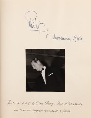 Lot #194 Notables: Niels Bohr, John Cockroft, Haile Selassie, Muammar Gaddafi, Chen Yi, Eleanor Roosevelt, and Others Signed Guest Book - Image 10