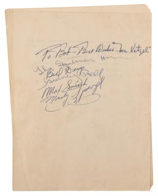 Lot #579 Jack Benny Program Multi-Signed Television Script (1948) - Image 2