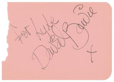 Lot #529 David Bowie Signature - Image 1