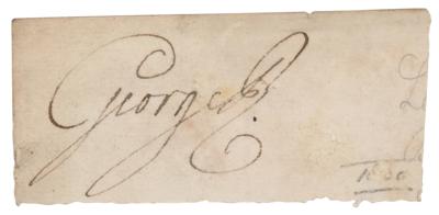 Lot #245 King George III Signature - Image 1