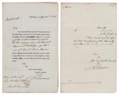 Lot #202 John Barrow (2) Documents Signed - Image 1