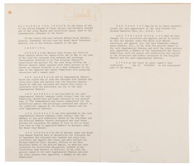 Lot #260 Queen Elizabeth II Document Signed - Image 2