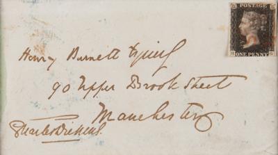 Lot #436 Charles Dickens Hand-Addressed Mailing Envelope to His Brother-in-Law, the Father of 'Tiny Tim' - Image 3