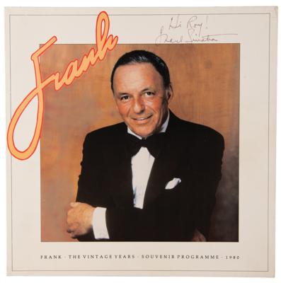 Lot #630 Frank Sinatra Signed 1980 London Program - Image 1