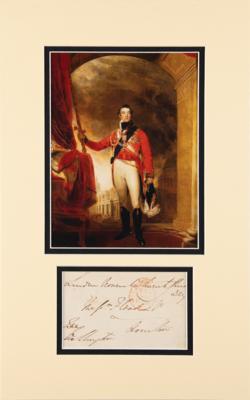 Lot #311 Duke of Wellington Signed Free Frank