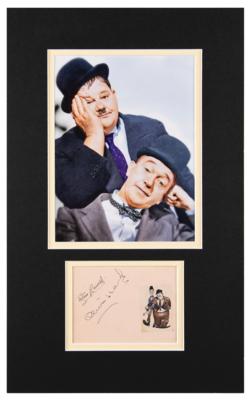 Lot #606 Laurel and Hardy Signatures - Image 1
