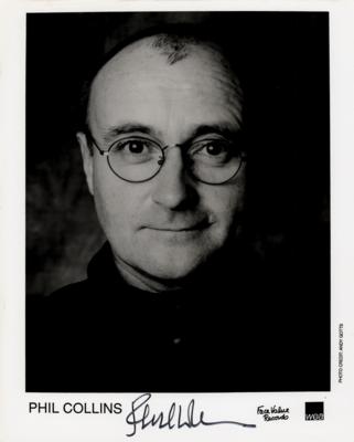 Lot #532 Phil Collins Signed Photograph