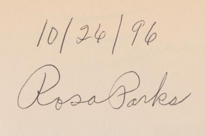 Lot #256 Rosa Parks Signed Book - Image 2