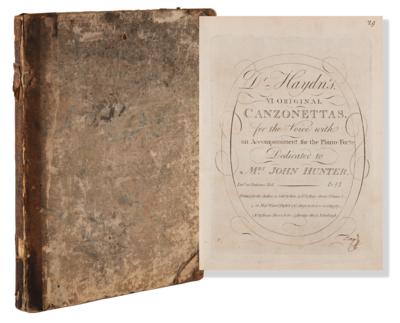 Lot #486 Franz Joseph Haydn Signed Score for 'Dr. Haydn's VI Original Canzonettas' - Image 2