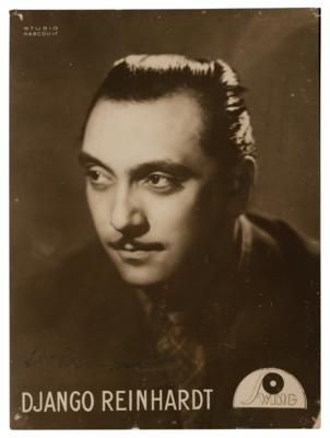 Lot #489 Django Reinhardt Signed 'Swing Records' Photograph - Image 1
