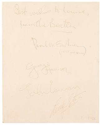 Lot #490 Beatles Signatures - Rare 1966 examples from their last-ever tour - Image 1