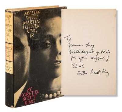 Lot #241 Coretta Scott King Signed Book