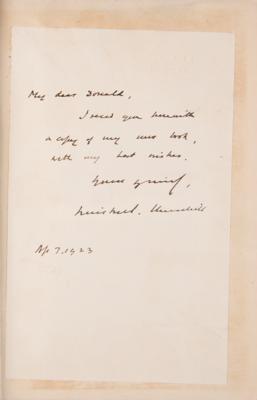 Lot #160 Winston Churchill Autograph Letter Signed in First Edition Book - Image 2