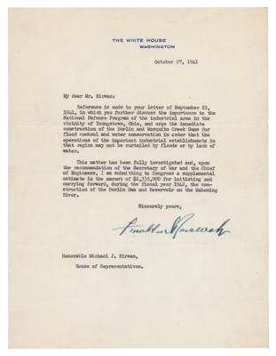 Lot #57 Franklin D. Roosevelt Typed Letter Signed