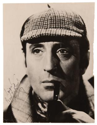 Lot #624 Basil Rathbone Rare Signed Oversized Photograph as Sherlock Holmes - Image 1