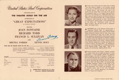 Lot #686 Sherlock Holmes: Dennis Hoey Signed Program - Great Expectations (1950) - Image 1