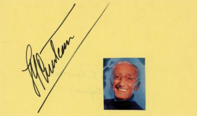 Lot #213 Jacques Cousteau Signature