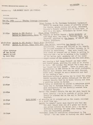 Lot #140 NBC Complete Coverage Reference Book for the Assassination and Funeral of President John F. Kennedy - Image 5