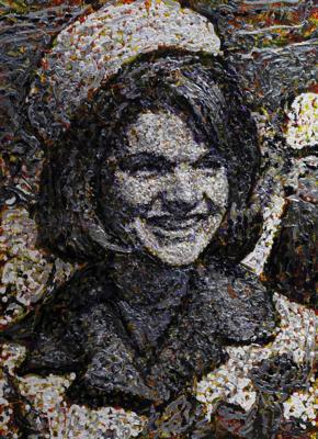 Lot #68 Jacqueline Kennedy Painting by Giovanni DeCunto (Acrylic on Canvas, 34″ x 46″) - Image 1